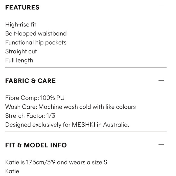 Tyra faux vegan leather Pants - Picture 5 of 8